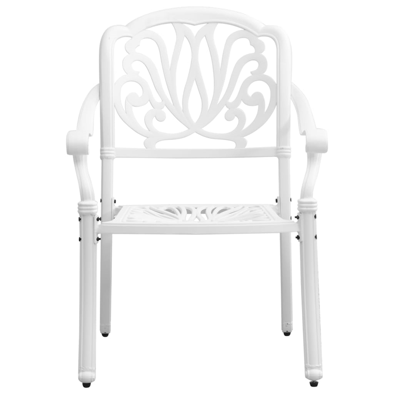 vidaXL 7 Piece Garden Dining Set in White