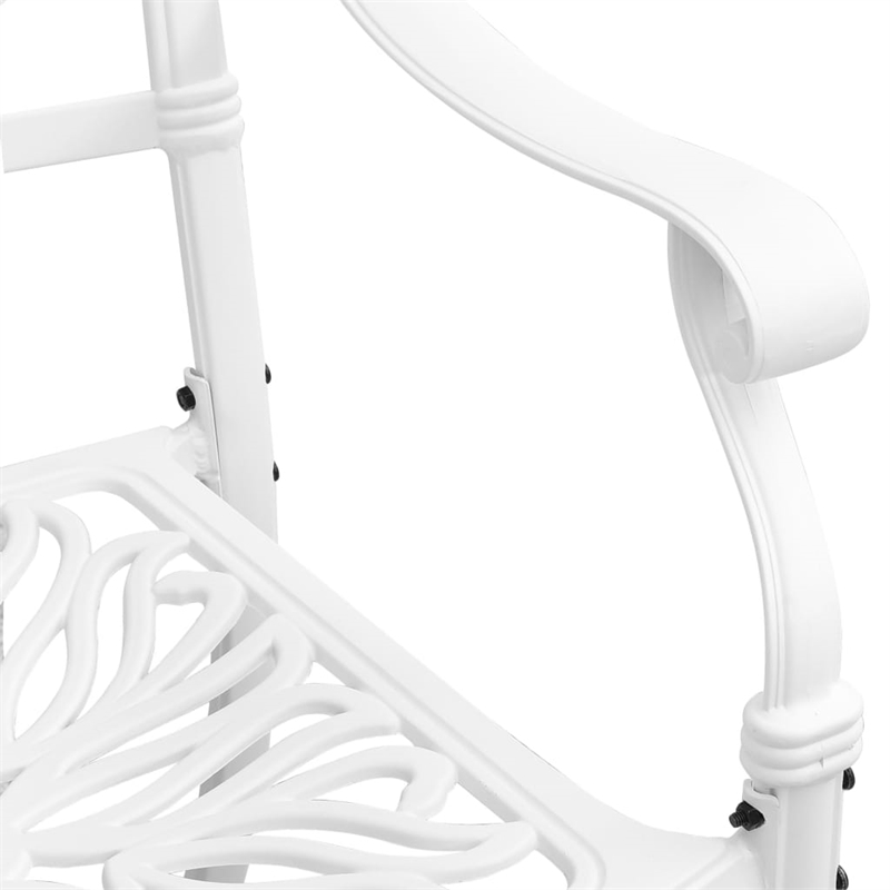 vidaXL 7 Piece Garden Dining Set in White