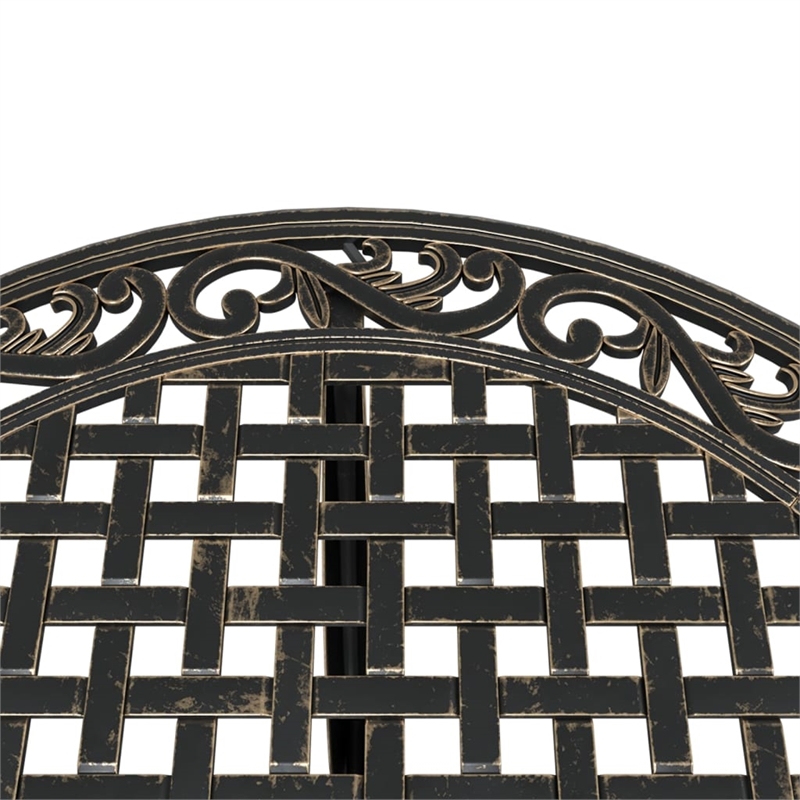 vidaXL 5 Piece Garden Dining Set in Bronze