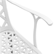 vidaXL 5 Piece Garden Dining Set in White