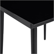 vidaXL 5 Piece Poly Rattan Garden Dining Set in Black/Dark Gray