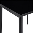 vidaXL 3 Piece Poly Rattan Garden Dining Set in Black