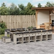 vidaXL Poly Rattan Patio Dining Set in Anthracite
