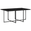 vidaXL 11 Piece Patio Dining Set in Black