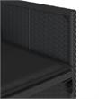 vidaXL 11 Piece Patio Dining Set in Black