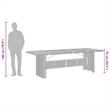 vidaXL 11 Piece Poly Rattan Garden Dining Set in Black/Cream White