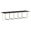 vidaXL 17 Piece Steel Garden Dining Set in Anthracite