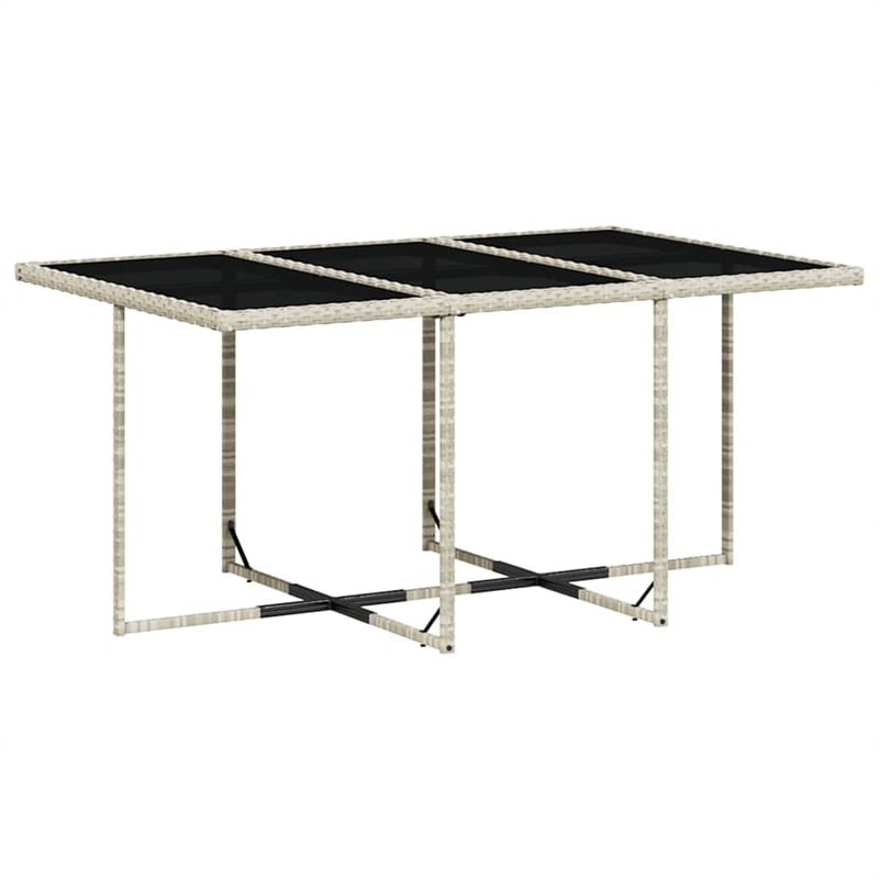 vidaXL Rattan Patio Dining Set in Anthracite