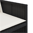 vidaXL Garden Dining Set in Black/Cream White
