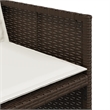 vidaXL 17 Piece Rattan Garden Dining Set in Black/Cream White