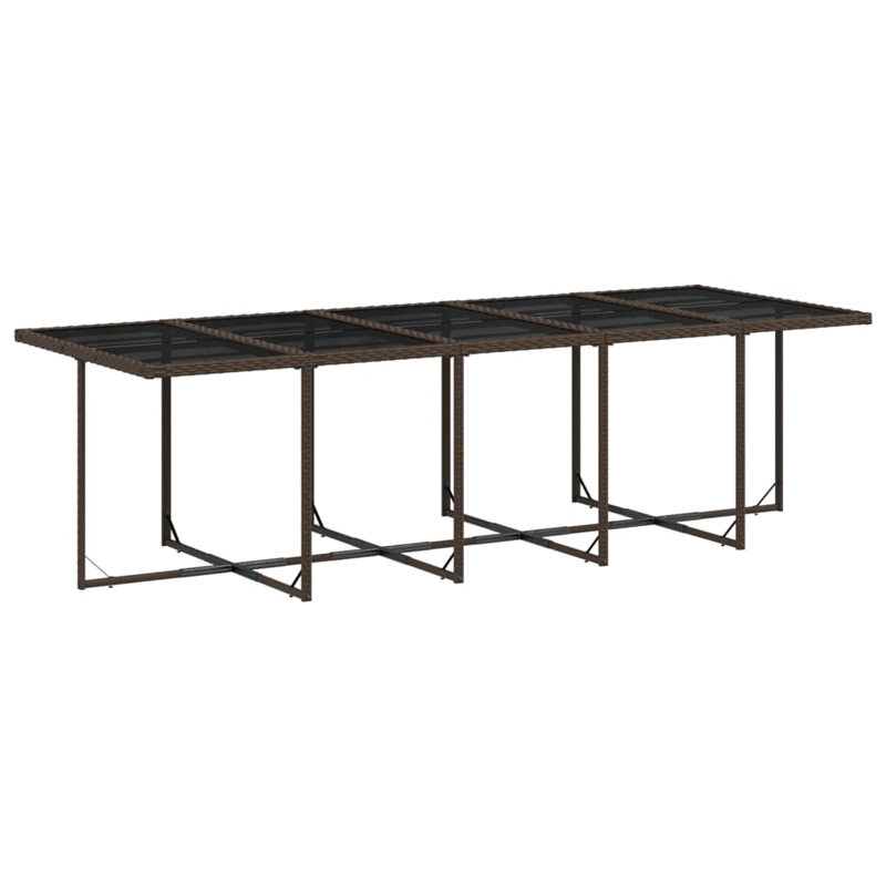 vidaXL 11 Piece Steel Patio Dining Set in White