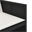 vidaXL 11 Piece Poly Rattan Patio Dining Set in Brown/Cream white/Black