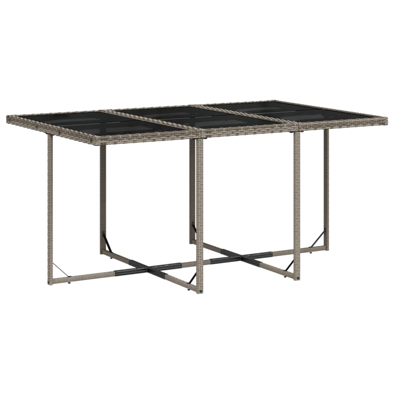 vidaXL 7 Piece Garden Dining Set in Black