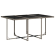 vidaXL 7 Piece Garden Dining Set in Black