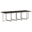 vidaXL Rattan Patio Dining Set in Black/Gray