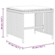 vidaXL 11 Piece Poly Rattan Garden Dining Set in Black and Brown