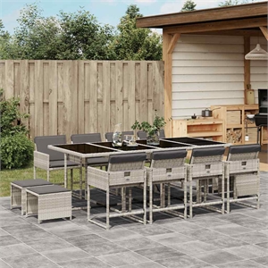 vidaXL 12 Seater Garden Dining Set in Black/Anthracite