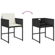 vidaXL 9 Piece Garden Dining Set in Black