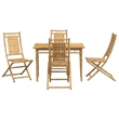 vidaXL 5 Piece Garden Dining Set in Brown