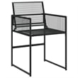 vidaXL 5 Piece Poly Rattan Garden Dining Set in Black