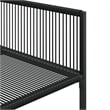vidaXL 5 Piece Poly Rattan Garden Dining Set in Black