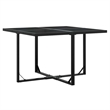 vidaXL 9 Piece Garden Dining Set in Black