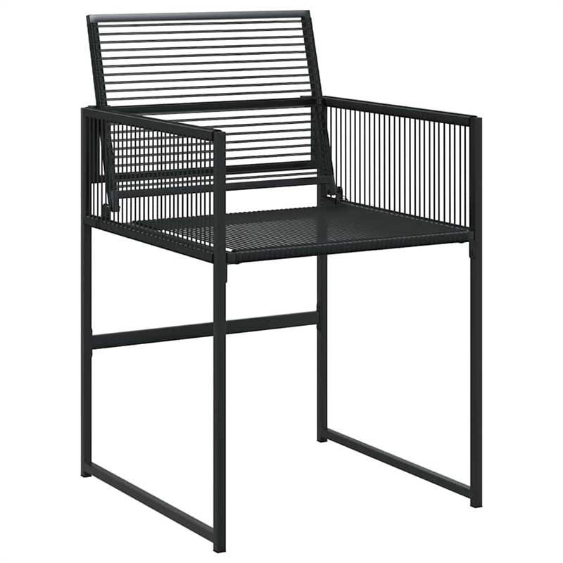 vidaXL 9 Piece Garden Dining Set in Black