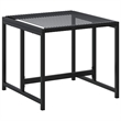 vidaXL 9 Piece Garden Dining Set in Black