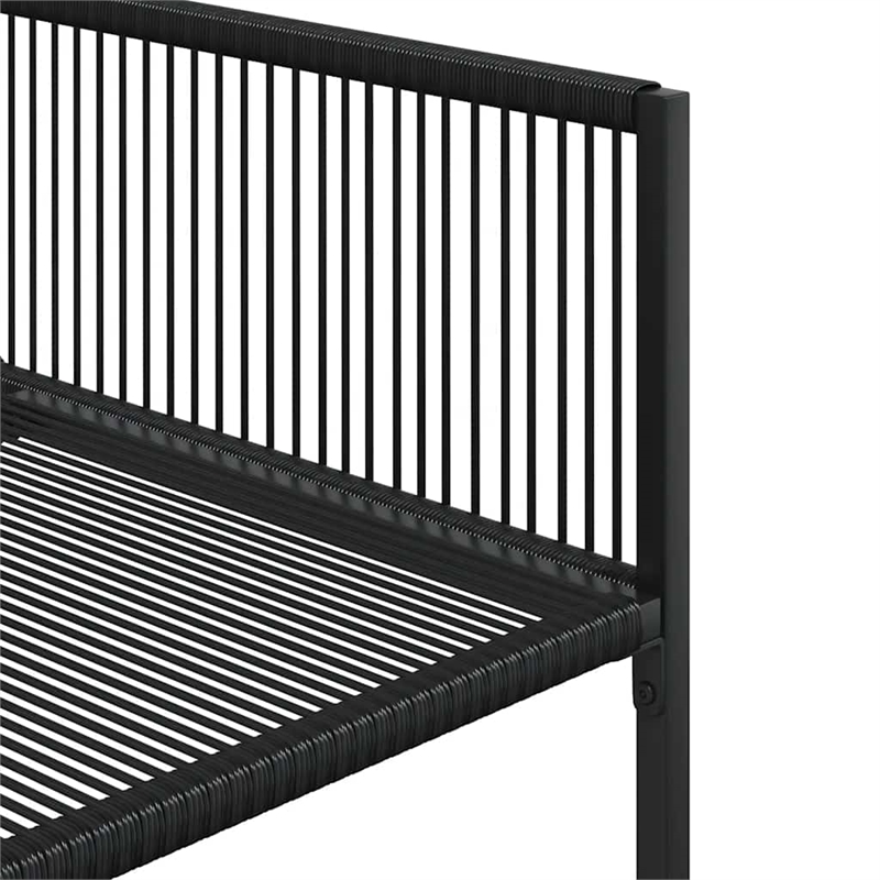 vidaXL 9 Piece Garden Dining Set in Black