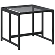 vidaXL 17 Piece Poly Rattan Garden Dining Set in Black