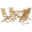 vidaXL 5 Piece Garden Dining Set in Brown
