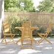 vidaXL 5 Piece Garden Dining Set in Brown