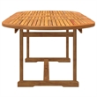 vidaXL 7 Piece Garden Dining Set in Brown