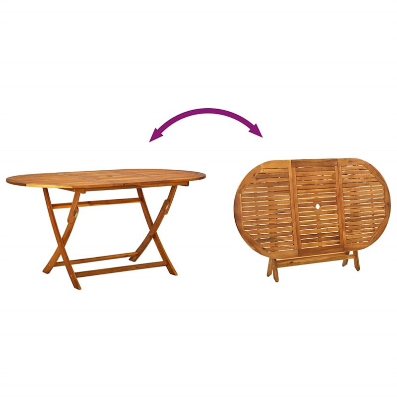 vidaXL 9 Piece Garden Dining Set in Brown