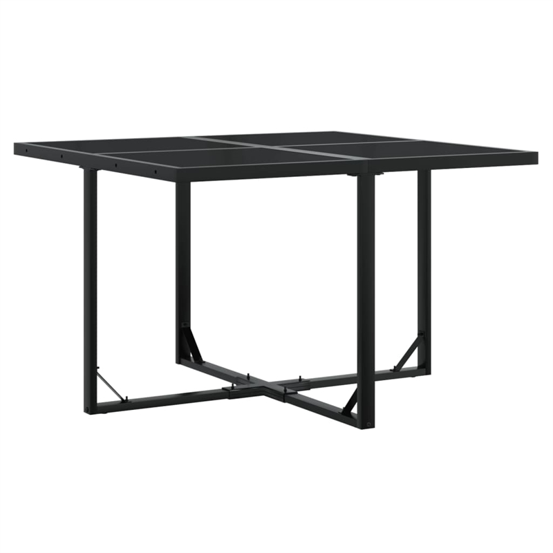 vidaXL 9 Piece Garden Dining Set in Black