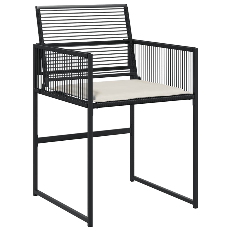 vidaXL 9 Piece Garden Dining Set in Black