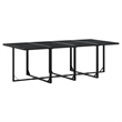 vidaXL 13 Piece Poly Rattan Garden Dining Set in Black/Cream White