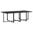 vidaXL 13 Piece Poly Rattan Garden Dining Set in Black/Cream White