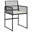 vidaXL 13 Piece Poly Rattan Garden Dining Set in Black/Cream White