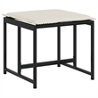 vidaXL 13 Piece Poly Rattan Garden Dining Set in Black/Cream White