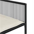 vidaXL 13 Piece Poly Rattan Garden Dining Set in Black/Cream White