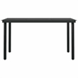 vidaXL 5 Piece Rattan Garden Dining Set in Black/Cream White