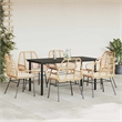 vidaXL Garden Dining Set in Brown