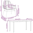vidaXL Garden Dining Set in Brown