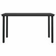 vidaXL 5 Piece Steel Garden Dining Set in Black