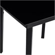 vidaXL 5 Piece Steel Garden Dining Set in Black