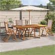 vidaXL 5 Piece Garden Dining Set in Brown