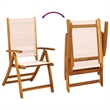 vidaXL 7 Piece Patio Dining Set in Brown