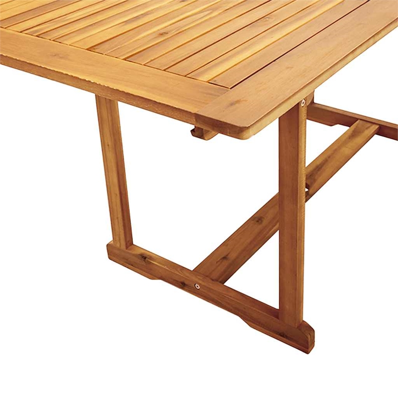 vidaXL 7 Piece Patio Dining Set in Brown