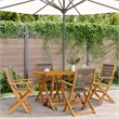 vidaXL 5 Piece Garden Dining Set in Gray